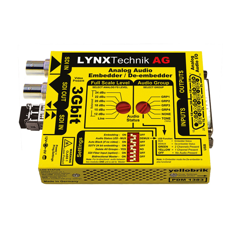 Lynx PDM 1383, Audio Dis-/Embedder