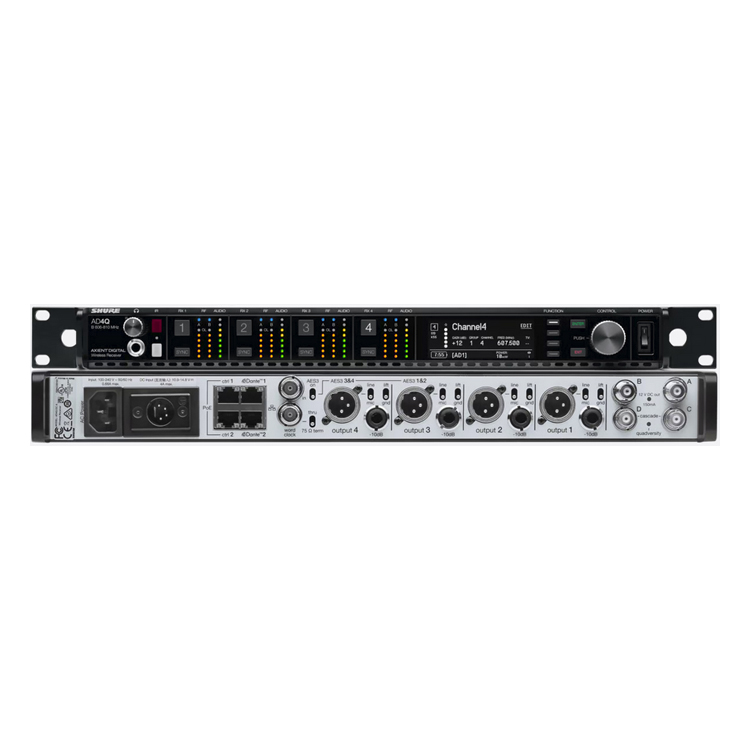 Shure Axient AD4QE Four-Channel Digital Wireless Receiver